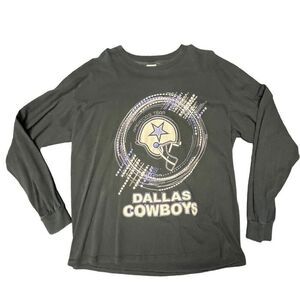 Y2K Black Dallas Cowboys Long sleeve T-shirt XL